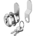 thumbnail image 1 of 1 paquete de cerraduras para gabinete con llaves de 5/8 de pulgada, cerraduras de seguridad para cajón, buzón, archivo, RV, juego de reemplazo de cerraduras para caja de herramientas, zinc., 1 of 3