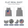 thumbnail image 3 of XCHQRTI Women's Plus 4th of July Tank Tops Graphic American Flag Sleeveless Shirts, 3 of 7