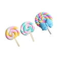 thumbnail image 4 of Miangastore 3 Pcs Fridge Stickers Cartoon Lollipop Shaped Magnets Pottery Refrigerator Magnetic Sticker for Home Decor, 4 of 8