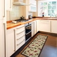 thumbnail image 4 of Ottomanson Non-Slip Hallway Runner Rug 20" x 59" Perfect for High Traffic Areas, Beige Butterfly, 4 of 8