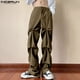 thumbnail image 4 of INCERUN 2024 Pantalones de estilo coreano para hombre, diseño deconstructivo, ropa de calle informal, pantalones de pierna ancha sólidos que combinan con todo, tallas S-5XL, 4 of 5