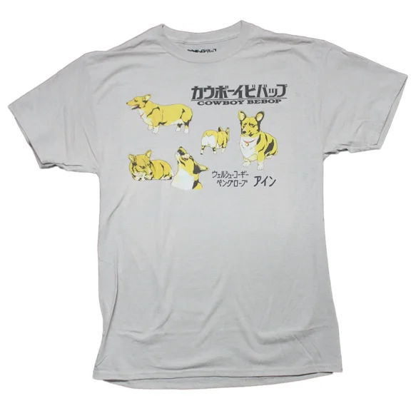 RARE Cowboy Bebop New Adult T-Shirt - The Many Poses of Ein