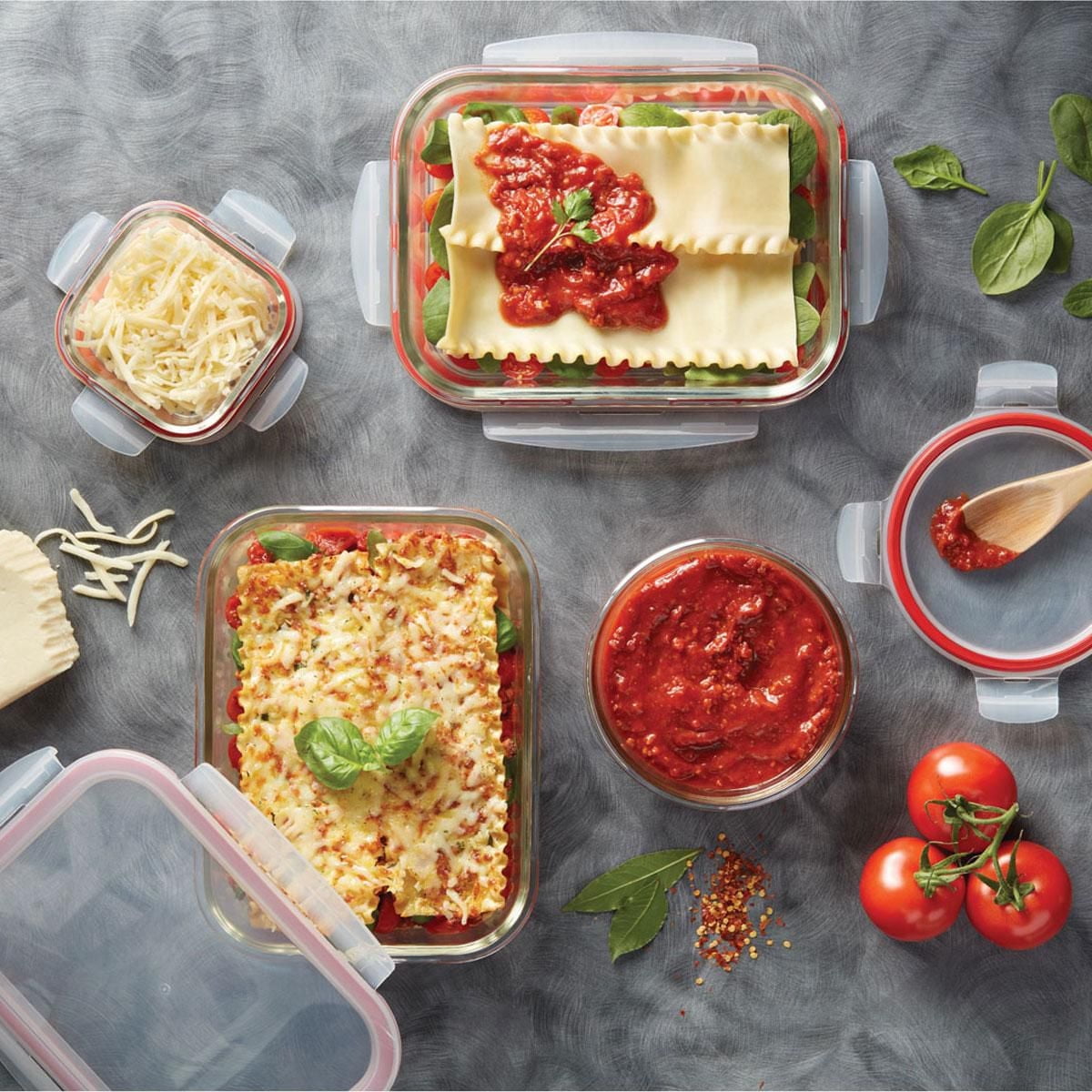 Starfrit LocknLock Glass 54oz / 1.6L rectangular container, Borosilicate glass