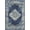 Navy Blue, variant on Desert Fields Eclectic Essentials White Center Medallion Persian Area Rug