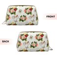 thumbnail image 3 of Rateoe Vintage Bike Flower Butterfly for Travel Makeup Bag,Large Capacity Cosmetic Bags for Women,Waterproof Portable Pouch Open Flat Toiletry Bag Make up Organizer, 3 of 8