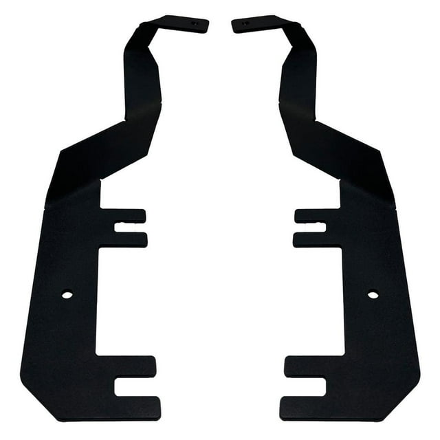 Race Sport Lighting Driving/Fog Light Mounting Bracket FSDAPHD Driving/Fog Light Mounting Bracket; A-Pillar Mount; Powder Coated Matte Black; Mounts One Lights; Stainless Steel; Set Of 2