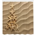 thumbnail image 3 of Ambesonne Starfish Shower Curtain, Tree from Shells, 69"Wx75"L, Pale Brown, 3 of 3