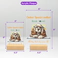 thumbnail image 5 of Cocker Spaniel Mother Book Lover Living That Dog Mom Life Happy Mother's Day Acrylic Plaque Sign Ashwood Base Cockers Dog Lover Gifts Home Desk Decor - 03004, 5 of 5