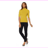 Jones New York Short-Sleeve Turtleneck Sweater in Moss, XS