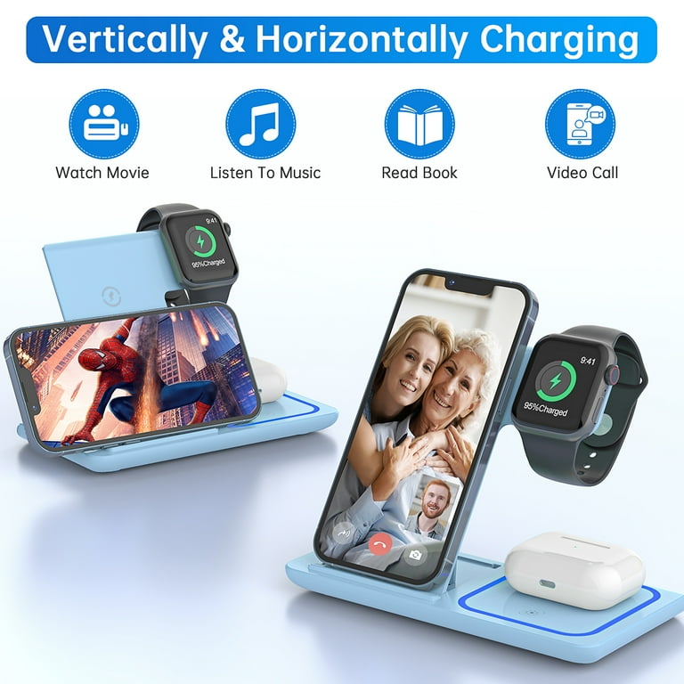 Wireless Charger for Multiple Devices 18w 3 in 1 Wireless iPhone