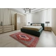 thumbnail image 4 of Ahgly Company Indoor Round Mid-Century Modern Red Persian Area Rugs, 4' Round, 4 of 6