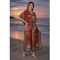 thumbnail image 4 of Women’s Viscose Printed Kaftan/Maxi Dress with Drawstring Waist/Ethnic Design SET OF 2, 4 of 9