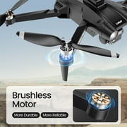 DEERC D75 GPS Drone with 4K Camera for Adults, Brushless Motor, Auto Return Home, 2 Batteries, Black — $29.99 (14% off)