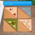 thumbnail image 6 of Uxcell Embroidered Corner Bookmark Cute Flower Stitched Triangle Book Page Mark for Book Lover Teacher Pink Letter G, 6 of 6
