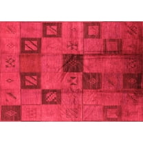 Ahgly Company Indoor Rectangle Persian Orange Bohemian Area Rugs, 5' x 7'