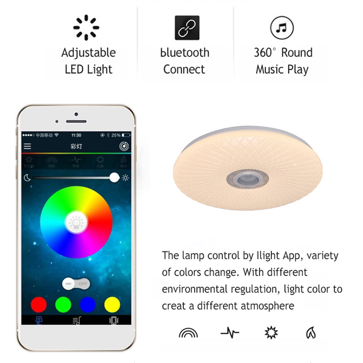 bluetooth control lamp