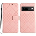 thumbnail image 2 of For Google Pixel 7A Wallet Case with RFID Blocking Card Slots Holder Premium PU Leather Magnetic Kickstand Shockproof Wrist Strap Removable Flip Protective Cover For Google Pixel 7A, Pink, 2 of 9