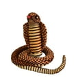 thumbnail image 1 of 1Pc Simulation Cobra Python Plush Spoof Toy Kids Snake Doll Gift Home Decoration(Blue Cobra), 1 of 10