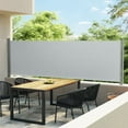 thumbnail image 2 of vidaXL Patio Retractable Side Awning Garden Privacy Screen Multi Sizes/Colors, 2 of 30
