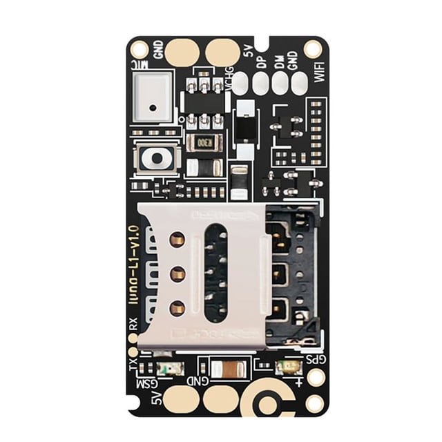 GPS Tracker PCBA Module Real Time Tracking Locator Device for Car Kids Elderly Men Anti-Lost Recording Tracker,1 x Module,Black