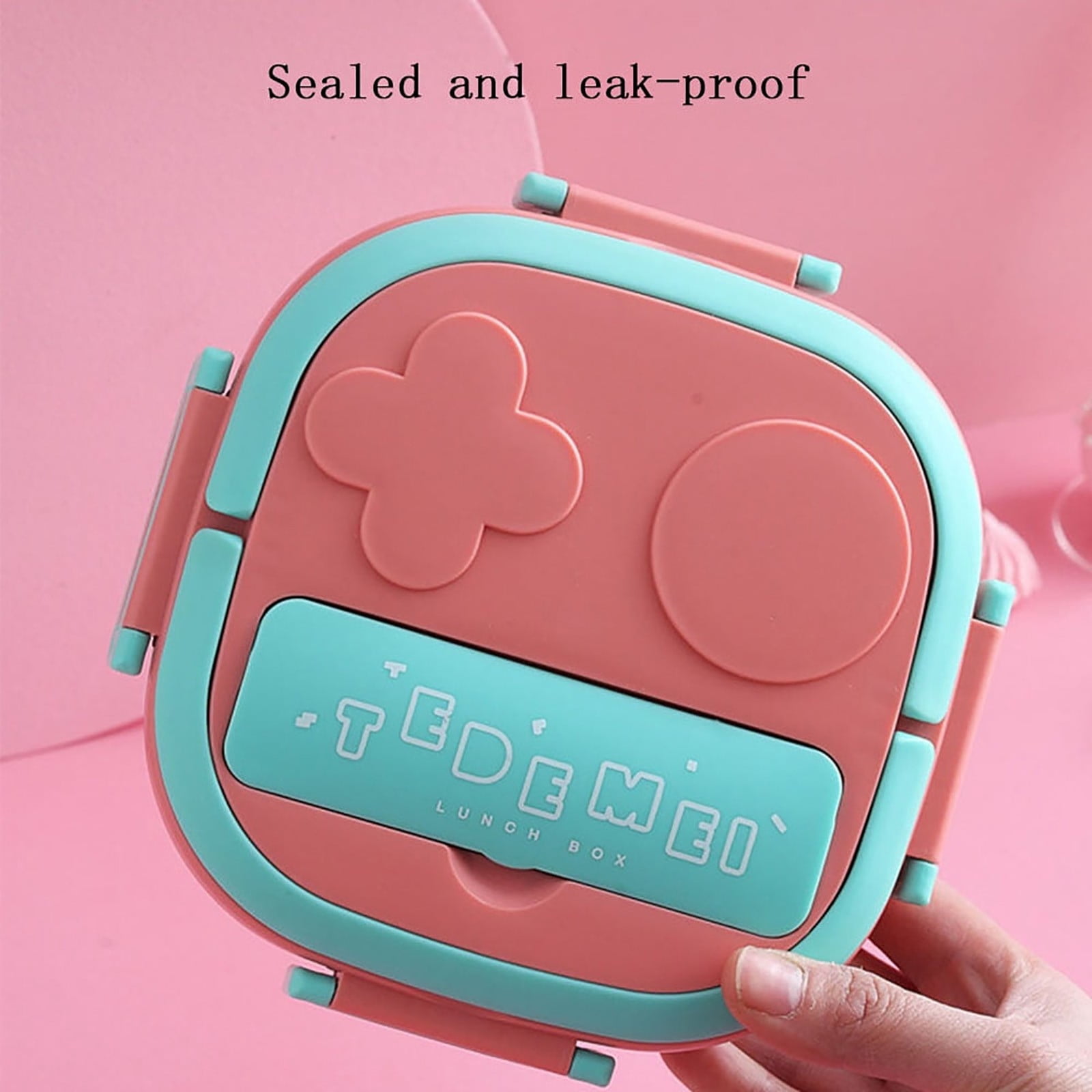 MOPOOR Stainless Steel Lunch Box, Mini Bento,Easy Open Leak Proof Food Containers with Silicone Lids - Perfect Metal Toddler Lunch Box for Daycare and School