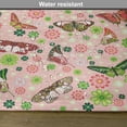 thumbnail image 6 of Ambesonne Nature Place Mats Set of 4, Butterflies Shamrocks, Standard Size, Lime Green Pale Pink, 6 of 6