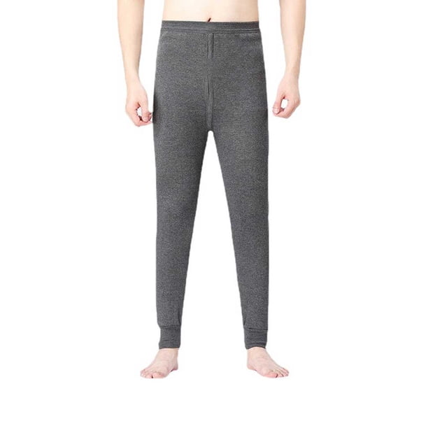 Minnieouse Hombre Leggings térmicos Terciopelo Cómodo Otoño Invierno Cálido Oficina Escuela Dormir Ropa interior Pantalones para hombre Ropa interior Gris oscuro L Minnieouse AP013774-02