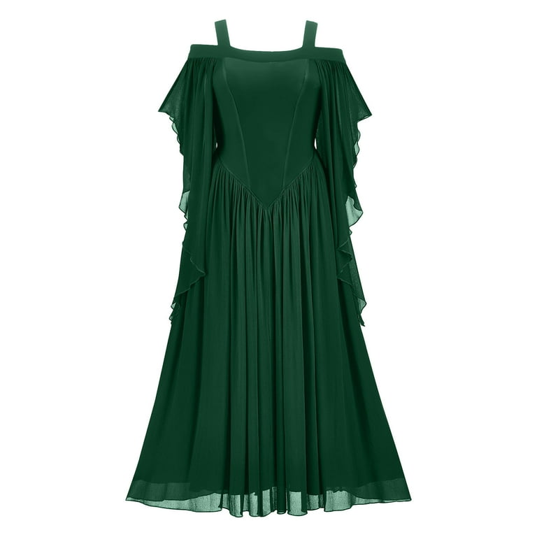 white christmas dresses Veda Strappy Back Ruffle Chiffon Maxi Dress White main image 1