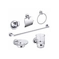 thumbnail image 1 of Juego Accesorios Maxims Baño 6 Piezas Metal Cromado Toallero Portarrollos Gancho Jabonera, 1 of 3