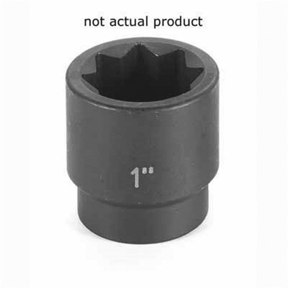 Grey Pneumatic 1/2" Drive x 11/16" Standard - 8 Point Socket