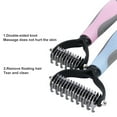 thumbnail image 5 of Happy Date Deshedding Brush - Double-Sided Undercoat Rake for Dogs and Cats - Shedding Comb and Dematting Tool for Grooming, 5 of 7