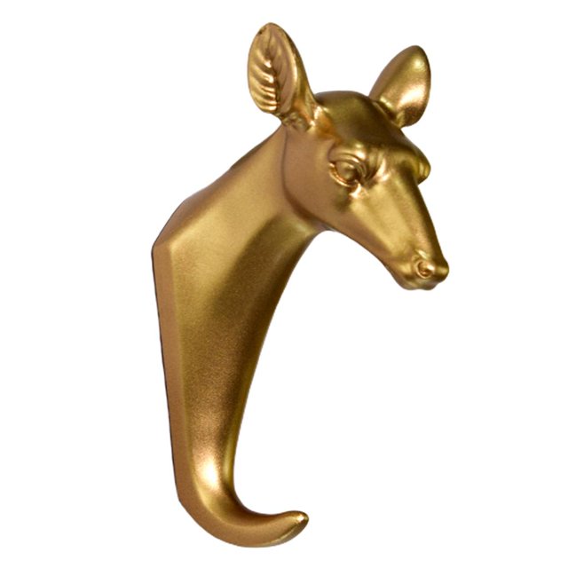 s de pared de venado de resina Perchero de ropa con acabado con | Incluye dorado Gloria ganchos para colgar en la pared