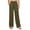 Army Green, variant on Dxzfnsa Womens Wide Leg Pants Fall Women's Casual Solid Color Straight Leg Pants Stretch Waist Drawstring Trousers Lightweight Hiking Cargo Pants with Pockets