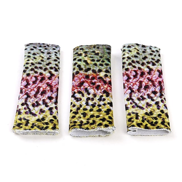 Toystoory 3 piezas de protectores de pesca para pelar los dedos, guantes para exteriores, agua dulce, agua salada, mangas protectoras para peces, Pescar Vistoso