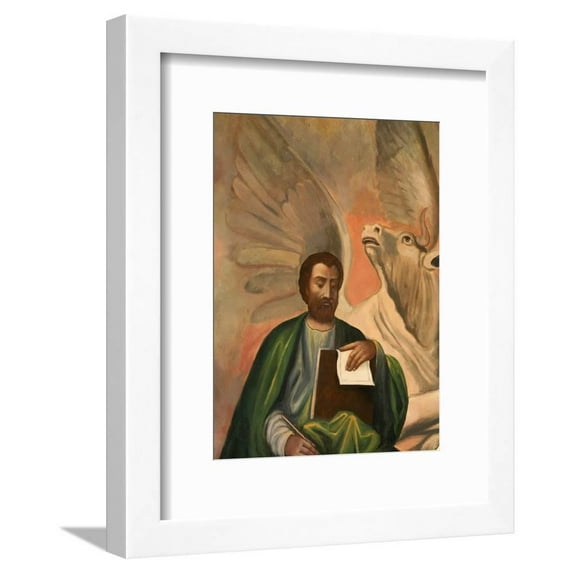 Icon of St. Luke at Aghiou Pavlou Monastery, UNESCO World Heritage Site, Mount Athos, Greece, Figurative Framed Art Print Wall Art by Godong Sold by Art.Com
