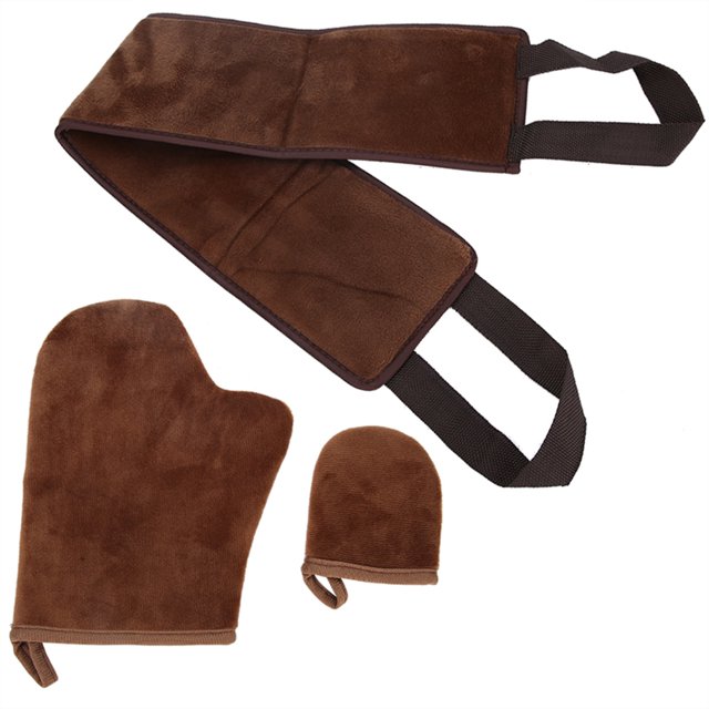 Tanning Cream Applicator 3pcs / Set Back Tanning Applicator Tanning Cream Lotion Mousse Oil Application Gloves