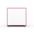 thumbnail image 6 of Tot Mate Children's Mobile Locker with Dry Wipe Board, Classroom Furniture, Red, 48"W x 20"D x 48"H, 6 of 6
