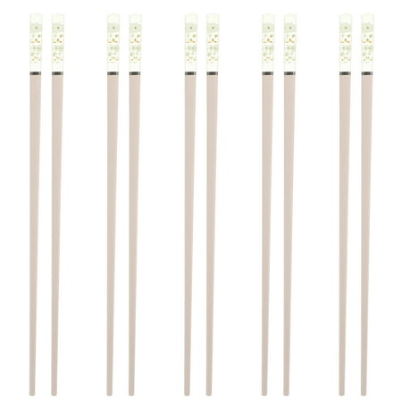 

5 Pairs Reusable Japanese Style Chopsticks Home Non-slip Alloy Chopsticks