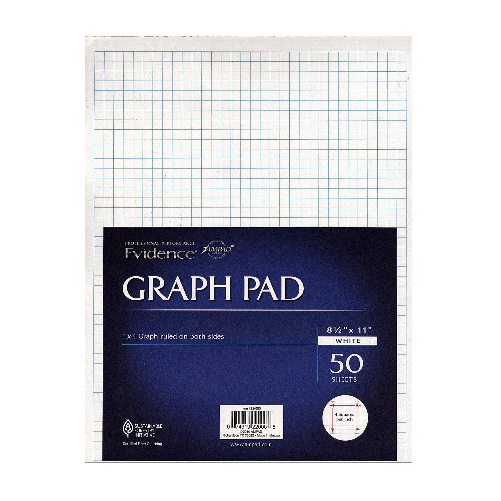 Ampad Evidence Quad Pads 4 X 4 [Pack Of 5] (5PK-22-000)