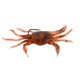 thumbnail image 1 of Señuelos de pesca artificiales de 10cm y 30g, cebo de pez suave de cangrejo con anzuelo (marrón rojo), 1 of 2