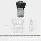 thumbnail image 3 of Productos industriales, válvula solenoide eléctrica G1/8in Válvula solenoide eléctrica Válvula direccional de control dual Máxima confiabilidad, 3 of 8