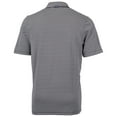 thumbnail image 3 of Men's Cutter & Buck Black Northwestern Wildcats Throwback Logo Virtue Eco Pique Stripe Recycled Polo, 3 of 3