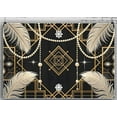 thumbnail image 4 of 1920S Roaring Great Backdrop Feather Pearl Deco Luxury Black Gold Photography Background Birthday Wedding Dance Prom Masquerade Mardi Gras Carnival Party Banner Photo Booth, 4 of 4