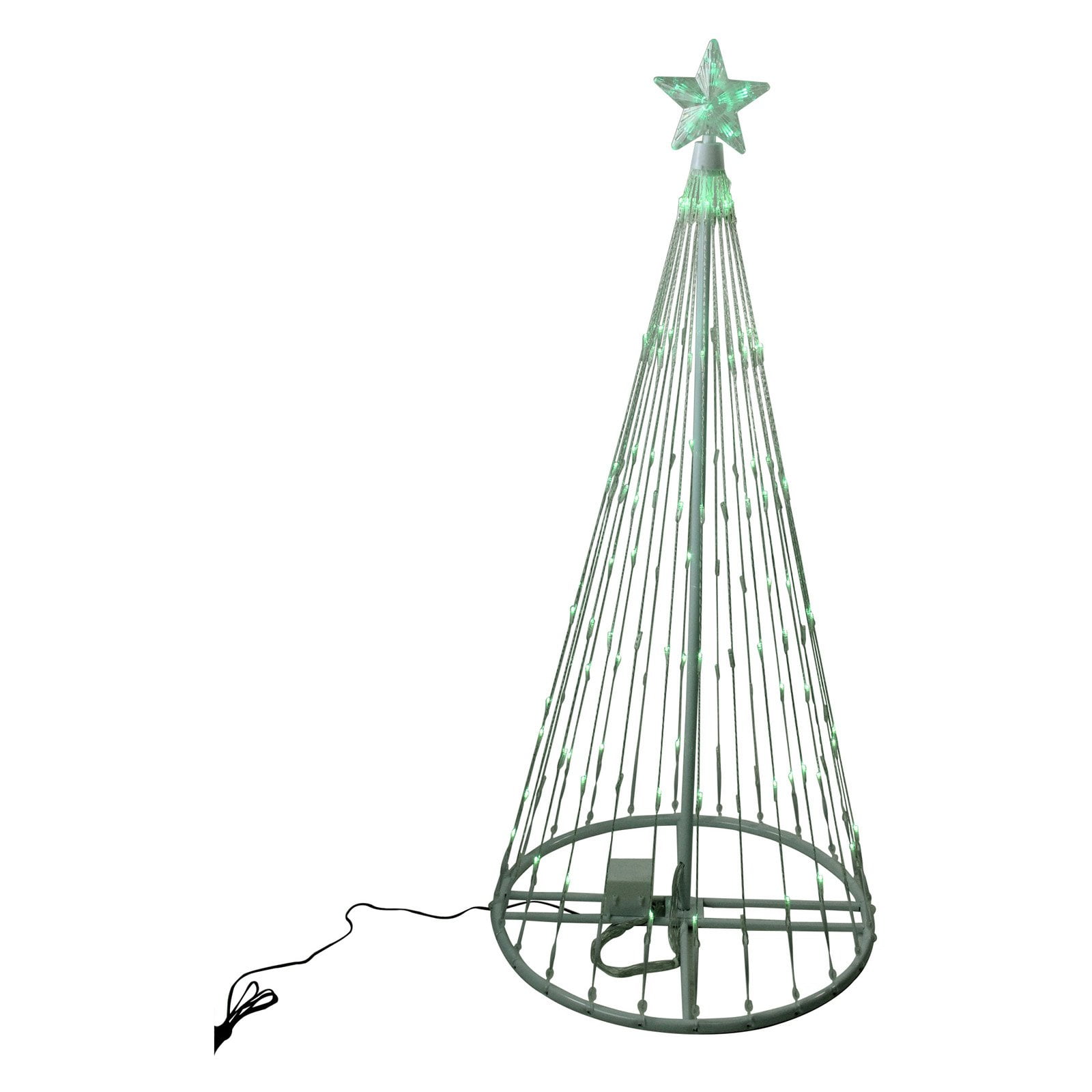 Northlight LED Light Show Cone Christmas Tree Yard Decoration