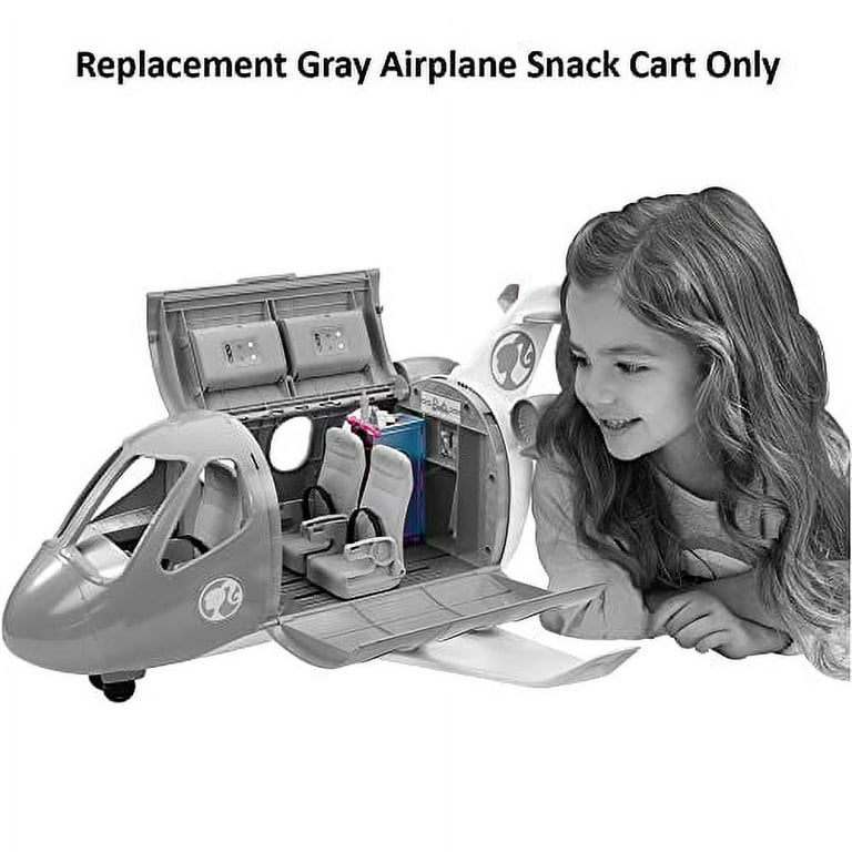 Replacement Parts for Barbie DreamPlane Playset - GDG76 ~ Includes 1 Gray  Airplane Snack Cart