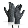 thumbnail image 2 of USB Heated Gloves, Touchscreen Electric Gloves Hand Warmers Work Gloves Unisex Washable Knitting Glove for Men Women Indoor Outdoor, 2 of 9