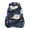 Blue Cloud White Flower, variant on School Backpack Lightweight Multipocket College High Middle Student Bag 15L Teal Orange Marble