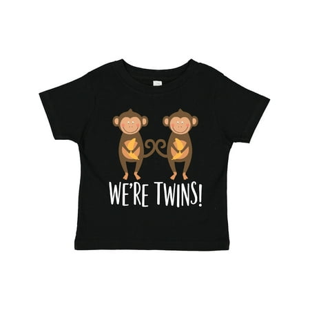 

Inktastic Monkey Twins Boy Girl Gift Idea Gift Toddler Boy or Toddler Girl T-Shirt