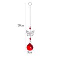 thumbnail image 2 of Araña Suncatcher bola de cristal prismas colgante mariposa ventana prismas para ventanas, plantas, boda, 2 of 5