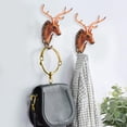 thumbnail image 2 of Gancho de Pared Jadeshay Forma de Animal Resina Color Oro Antiguo, 2 of 8